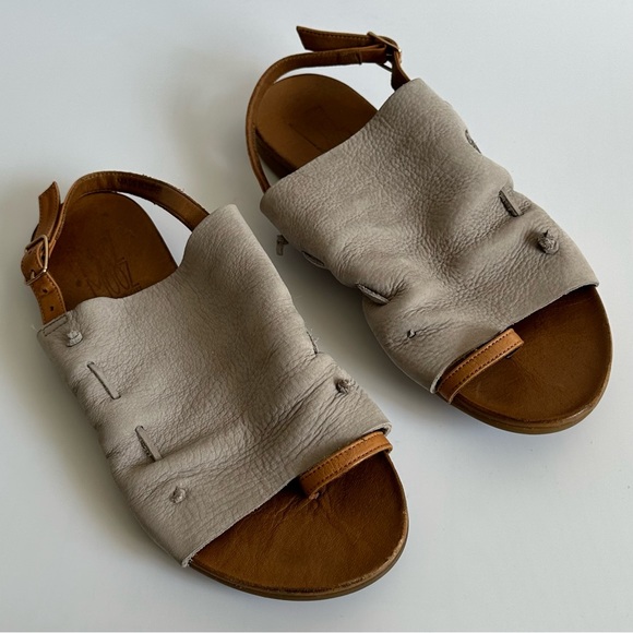 Free People Lake House Sling Back Sandals Stone 37 - Picture 3 of 13